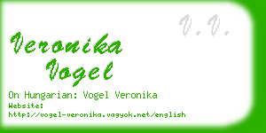 veronika vogel business card